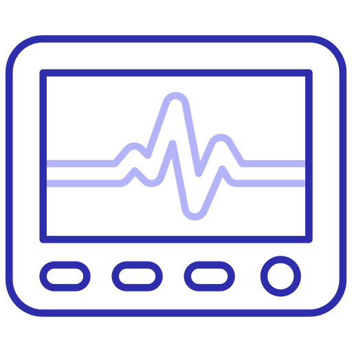 monitor de ecg icono gratis