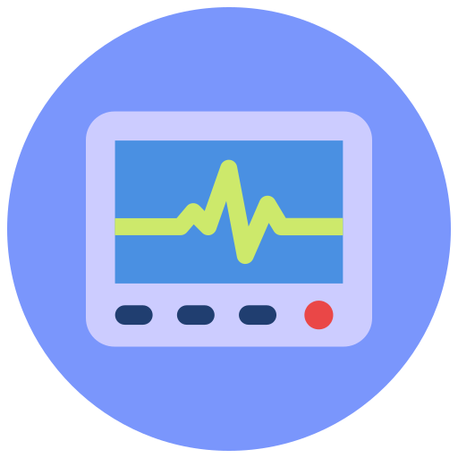 monitor de ecg icono gratis