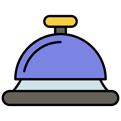 Reception bell free icon