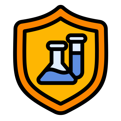 seguridad química icono gratis