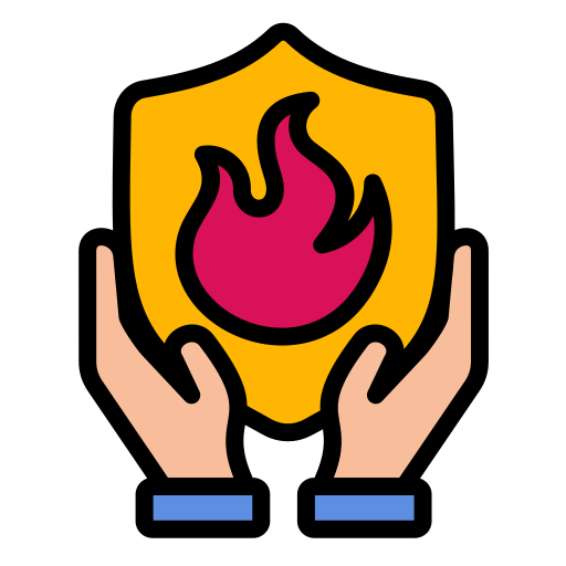 seguridad contra incendios icono gratis