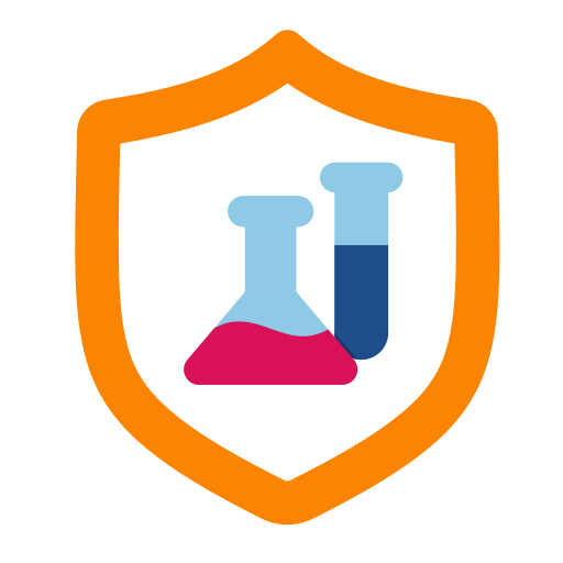 seguridad química icono gratis