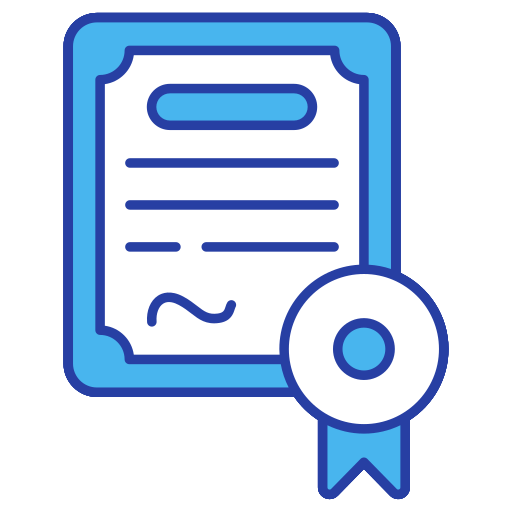 Certificate free icon