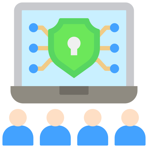 seguridad cibernética icono gratis
