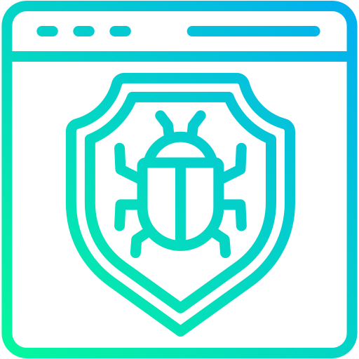 protección contra malware icono gratis