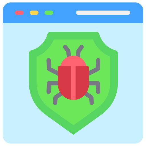 protección contra malware icono gratis