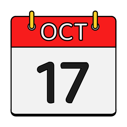 calendario de octubre icono gratis