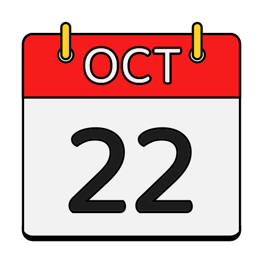 calendario de octubre icono gratis