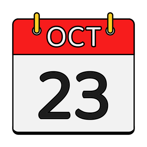 calendario de octubre icono gratis