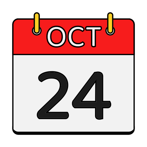 calendario de octubre icono gratis