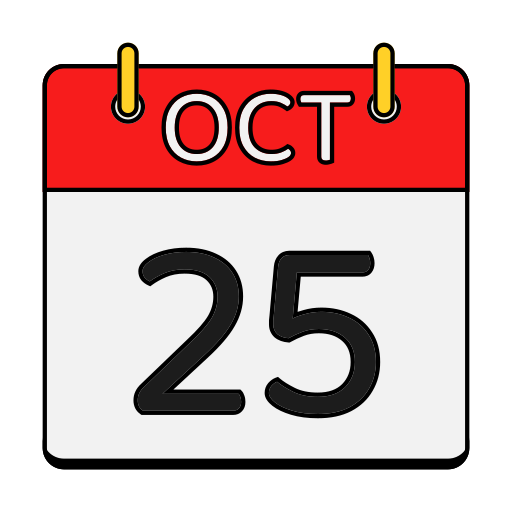 calendario de octubre icono gratis