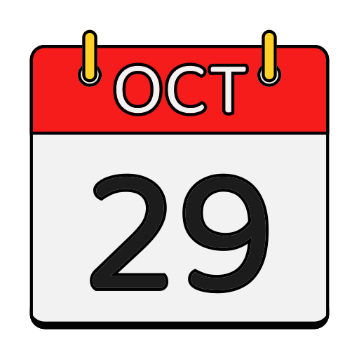 calendario de octubre icono gratis