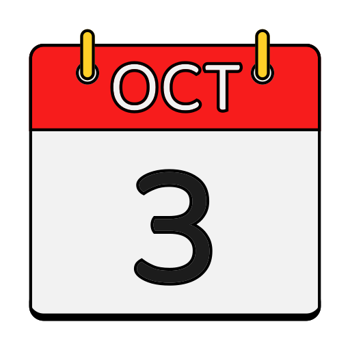 calendario de octubre icono gratis