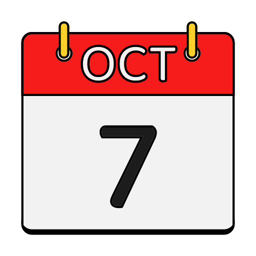 calendario de octubre icono gratis