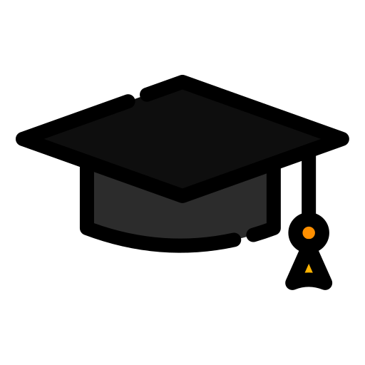 sombrero de graduado icono gratis