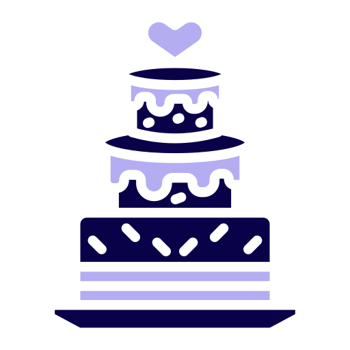 pastel de bodas icono gratis
