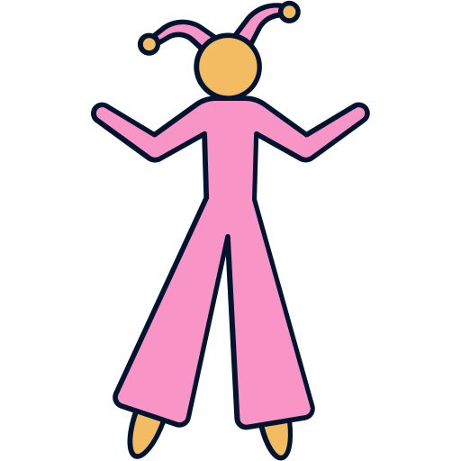 caminante sobre zancos icono gratis