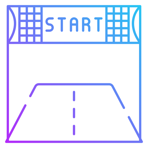 Starting line free icon Starting line free icon
