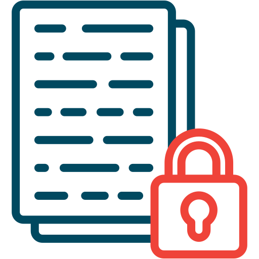seguridad de datos icono gratis