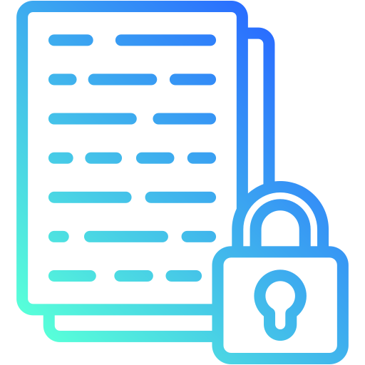 seguridad de datos icono gratis