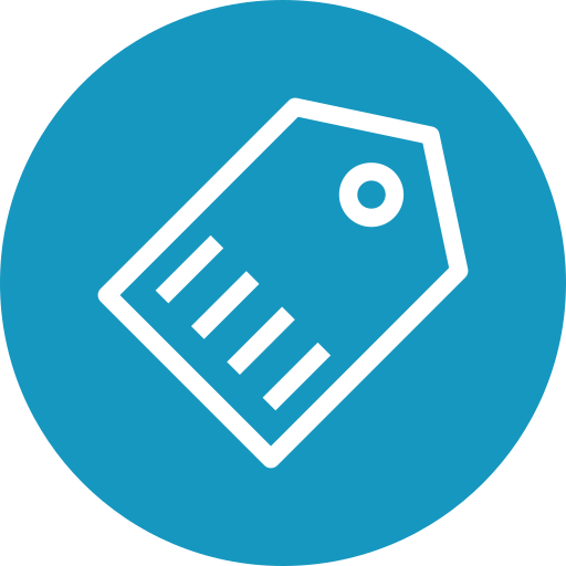 etiqueta de precio icono gratis