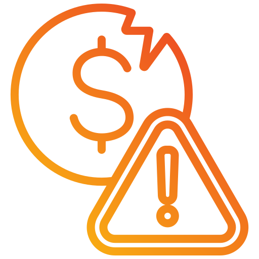 crisis financiera icono gratis