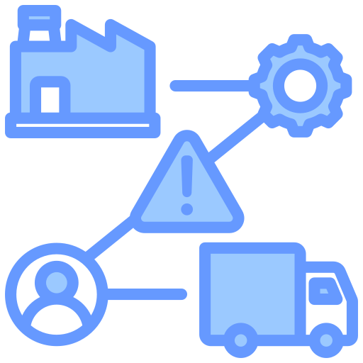 cadena de suministro icono gratis