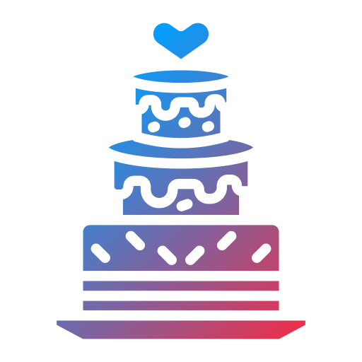 pastel de bodas icono gratis