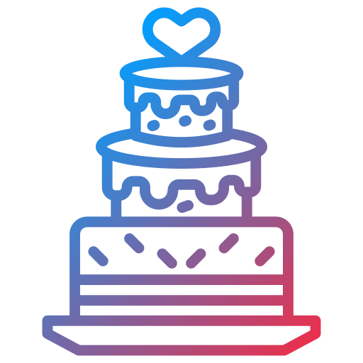 pastel de bodas icono gratis