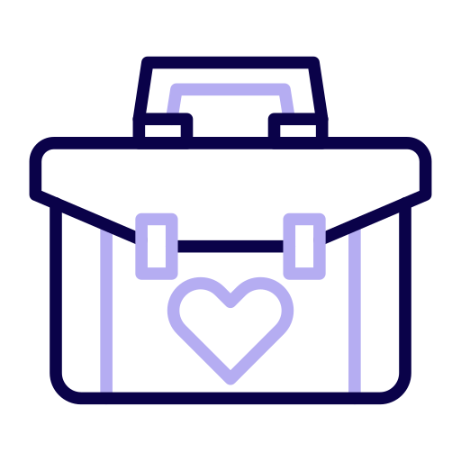 maletín icono gratis