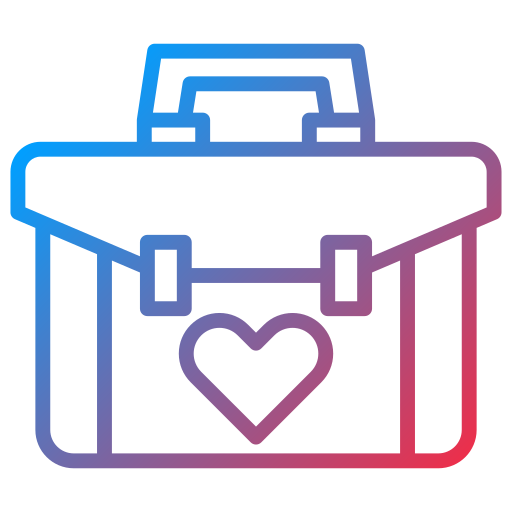 maletín icono gratis