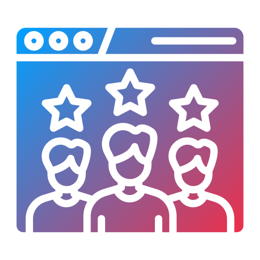 reseña del cliente icono gratis