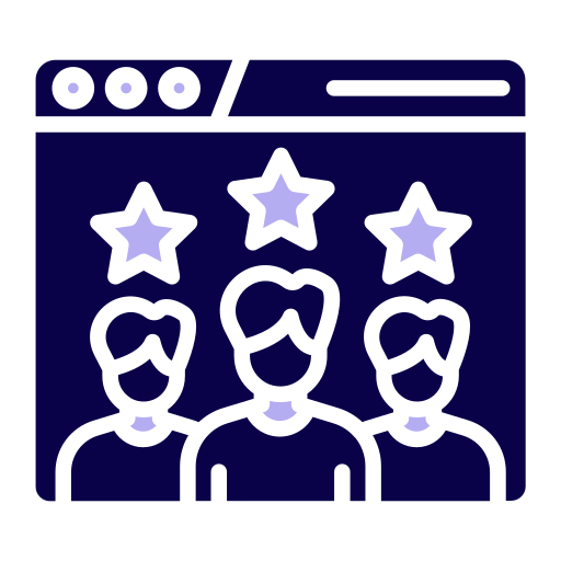 reseña del cliente icono gratis