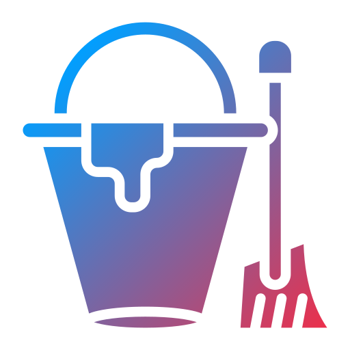 cubo de fregona icono gratis