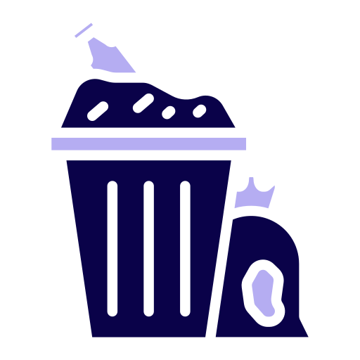 Garbage free icon Garbage free icon