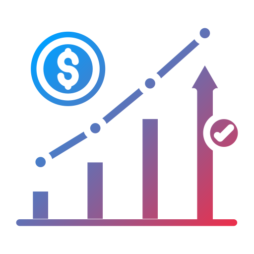 negocio en crecimiento icono gratis