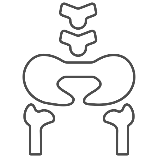Hip bone free icon