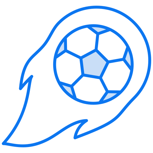 tiro de fútbol icono gratis