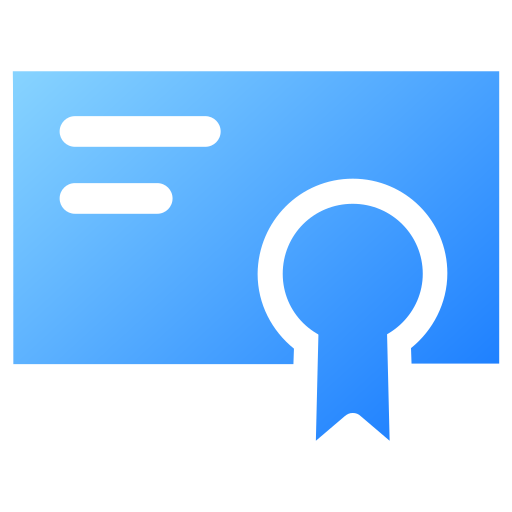 certificado icono gratis