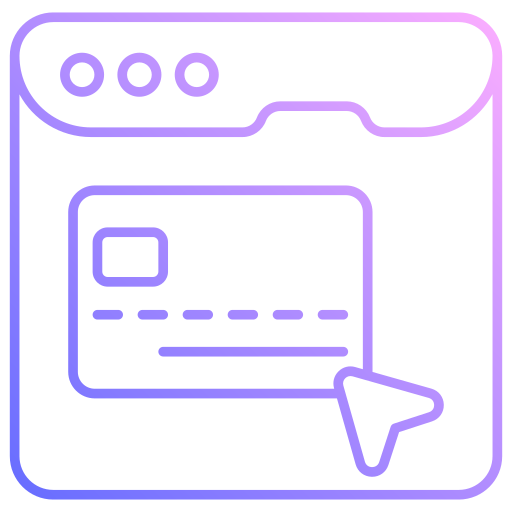 pago en línea icono gratis