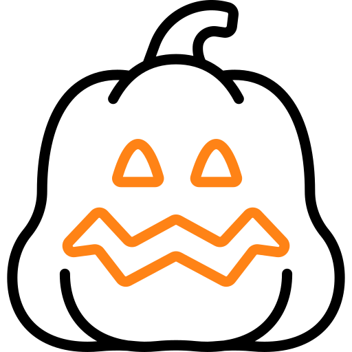 calabaza de halloween icono gratis