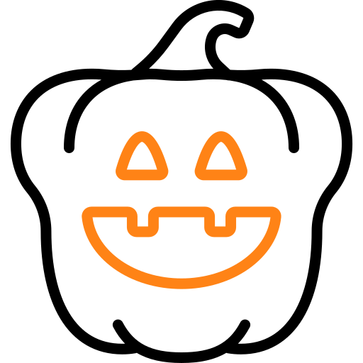 calabaza de halloween icono gratis