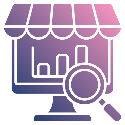 investigación de mercado icono gratis