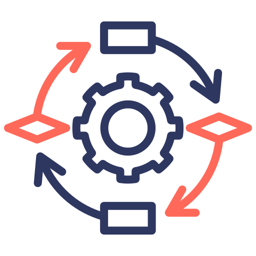 diagrama de proceso icono gratis