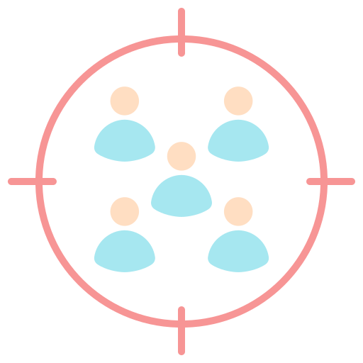 público objetivo icono gratis