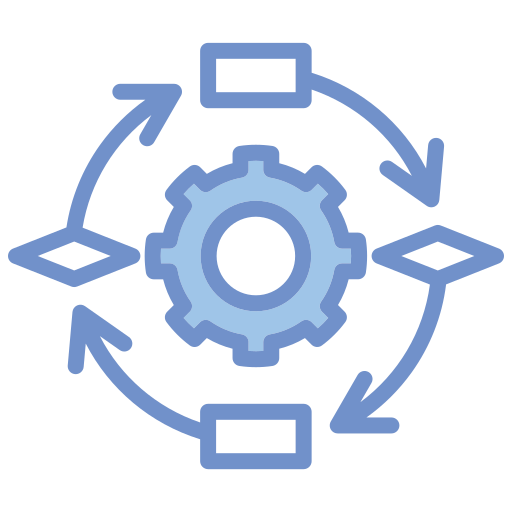 diagrama de proceso icono gratis