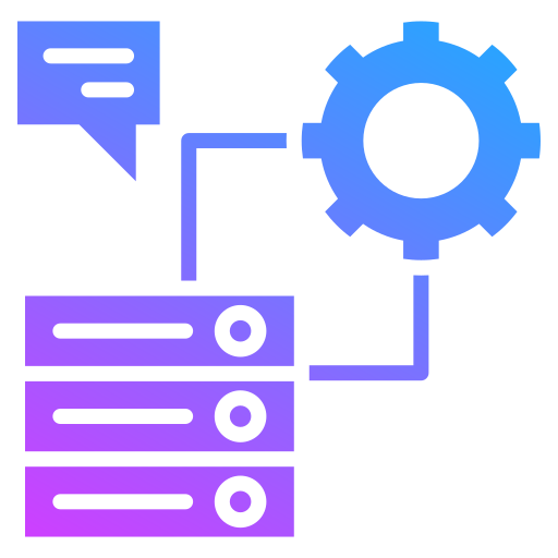 gestión de servidores icono gratis