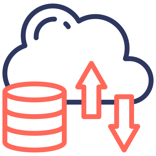 almacenamiento en la nube icono gratis