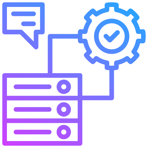 gestión de servidores icono gratis