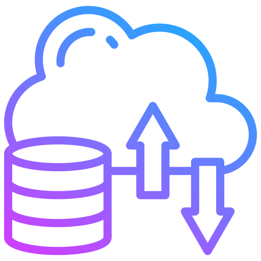 almacenamiento en la nube icono gratis
